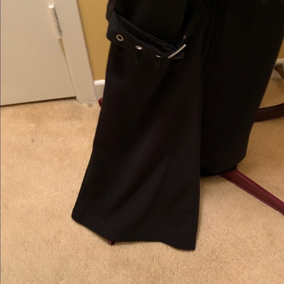 SHEIN Black Flare Trousers with Belt and buckles at the knee area NWOT - Picture 5 of 10